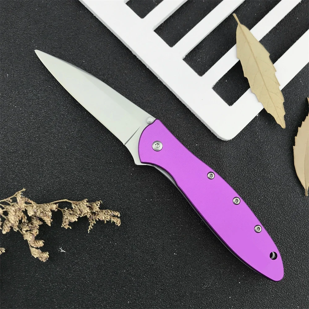 Ken Onion Leek Assisted Open Pocket Folding Knife Multicolor 8Cr13Mov Blade 14C28N Handle Outdoor Camping Hunting Knife