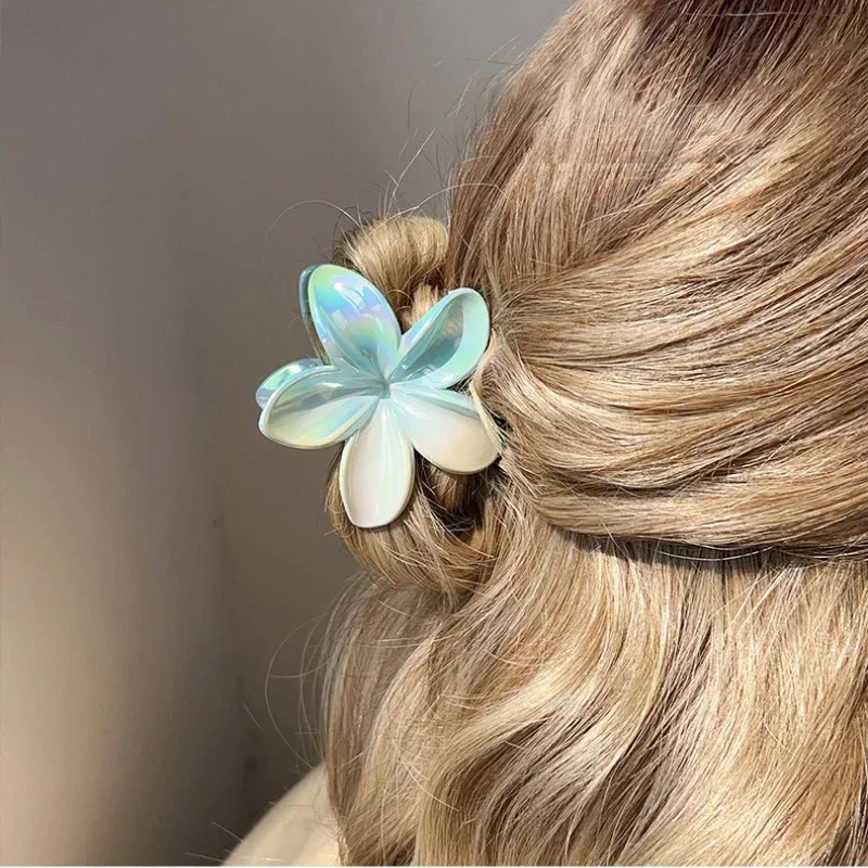 

Summer Trendy Flower Leaf Claw Clip Colorful Gradient Butterfly Crab Hair Clips Ins Hair Claw for Women Girls Hair Accessories