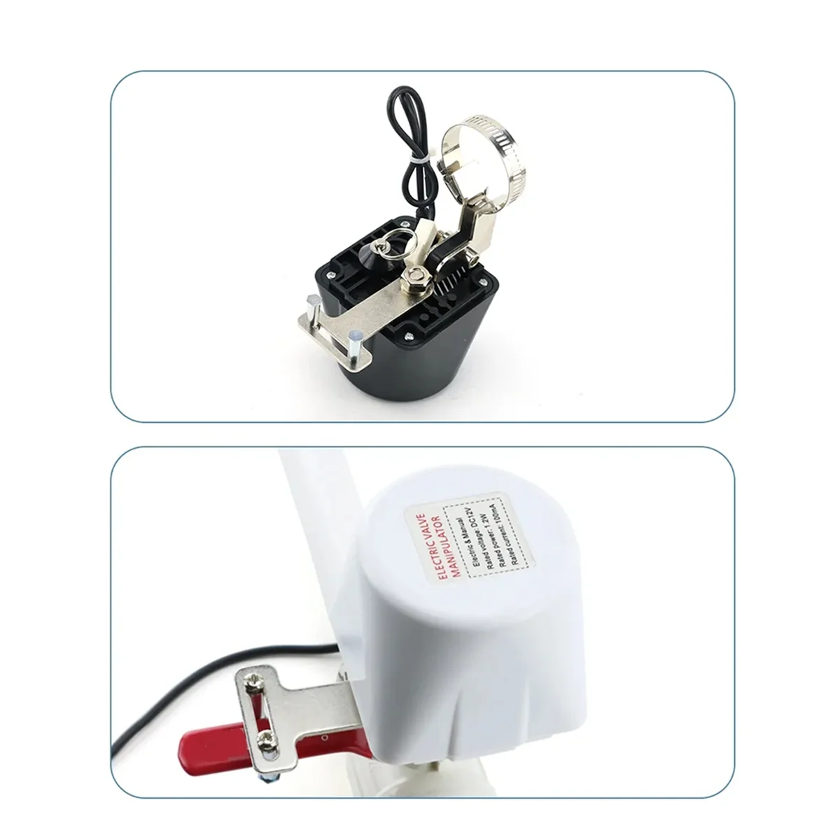 ABSQ-Electric Automatic Gas Pipeline Manipulator Valve DN15 DN20 DN25 for Gas Water Alarm 12V Shutoff Cut Off Ball Valve(A)