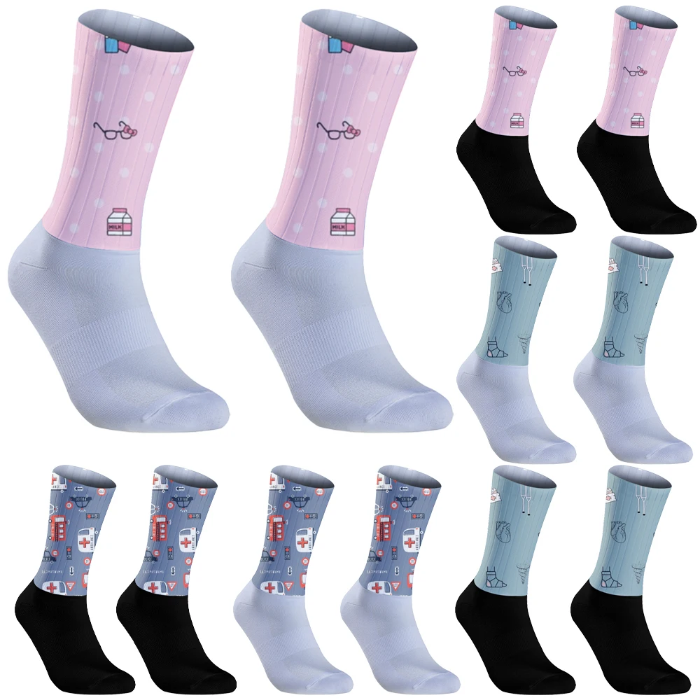 Chaussettes de sport coordonnantes pour le camping, la randonnée, la course à pied, le vélo, le cyclisme en plein air