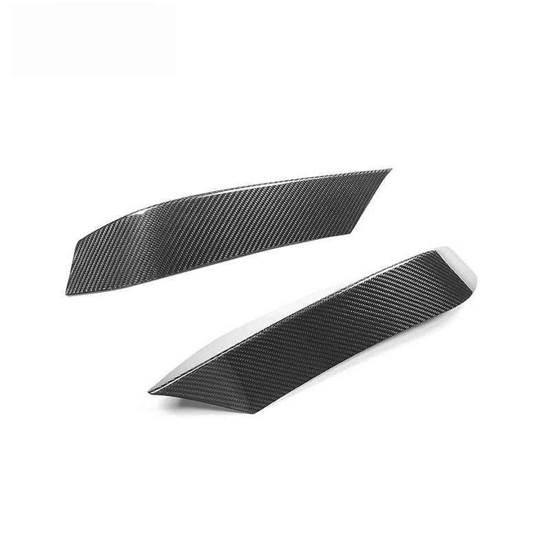 Front bar upper corner wrap carbon fiber lamp eyebrow decorative fog lamp corner wrap cover