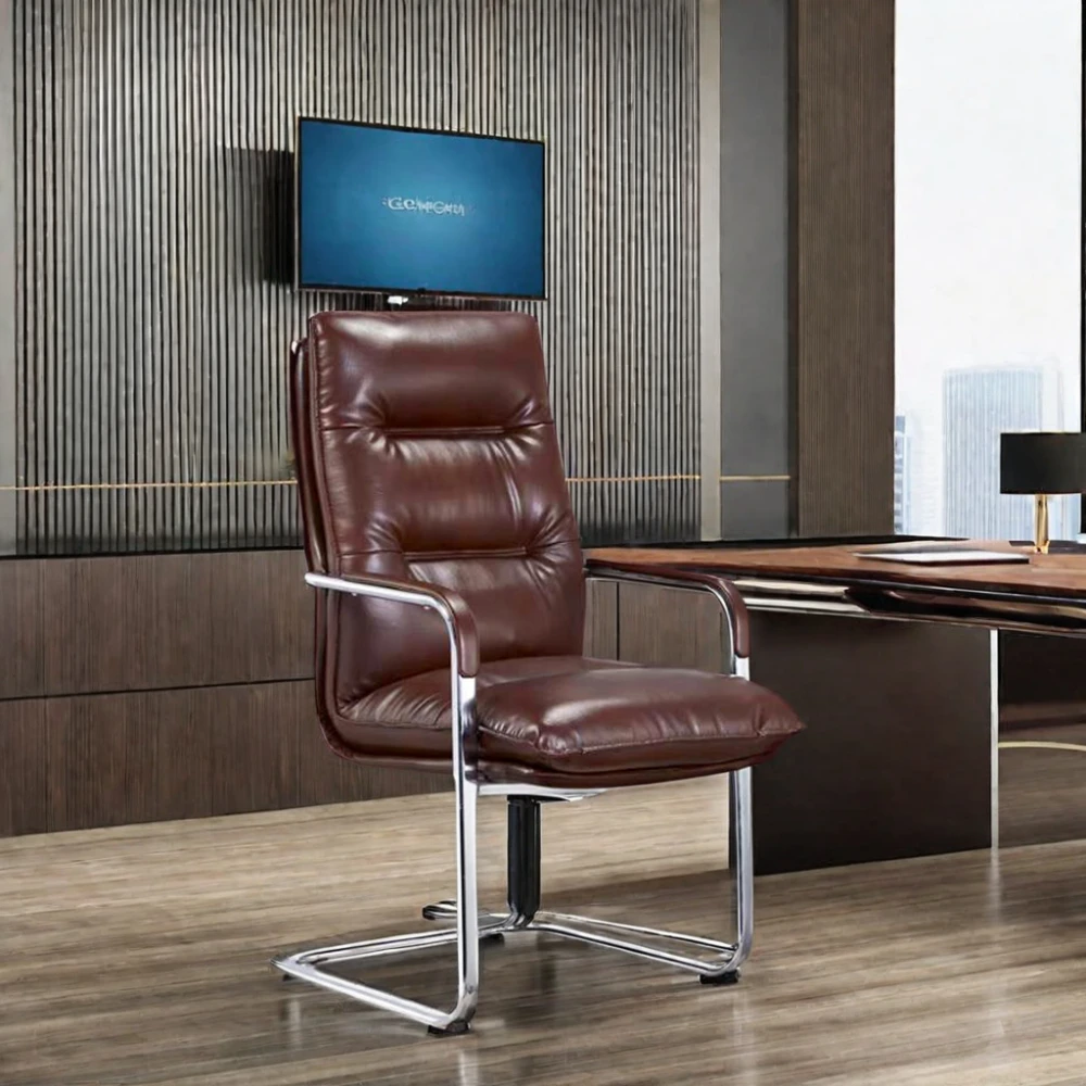 

Luxury Modern Leather Office Conference Chair for Office Training Staff Meeting Room