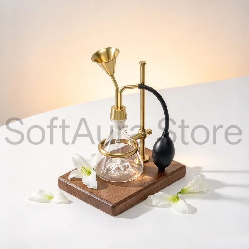 Scent Test Bottle with Base Aromatherapy Vial for Perfume Essential Oil Tea Coffee Bean Aroma Testing