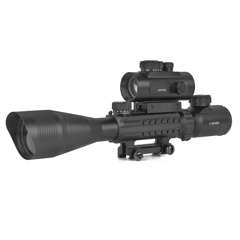 FOR  Optical Crosshair Outdoor Hunting  4-12x50EG+1x40RDL Tactical Scope