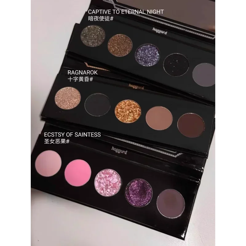 

Haggard Scepter Smoked 5-Color Eye Shadow Plate Black Gold Earth Matte Pearlscent Eye Makeup Long-lasting Korea Makeup Cosmetics