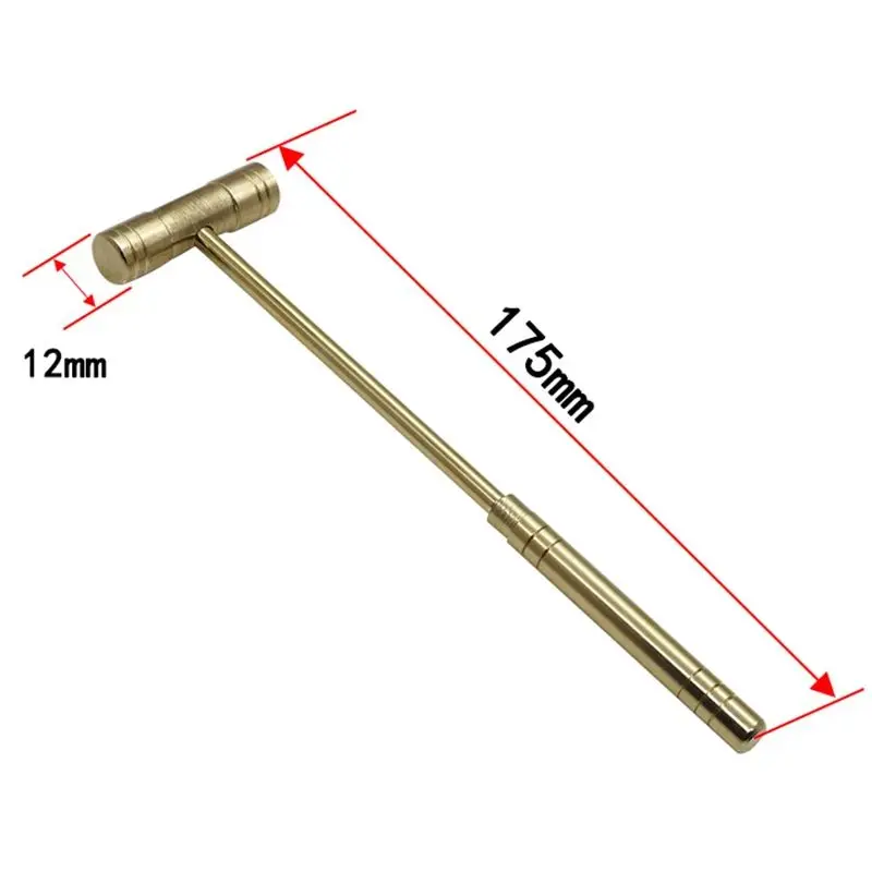 Brass Hammer Double Sided Small Clock Repair Hammer, 175mm Long,Hammer for Precision Installation koper hamer молоток