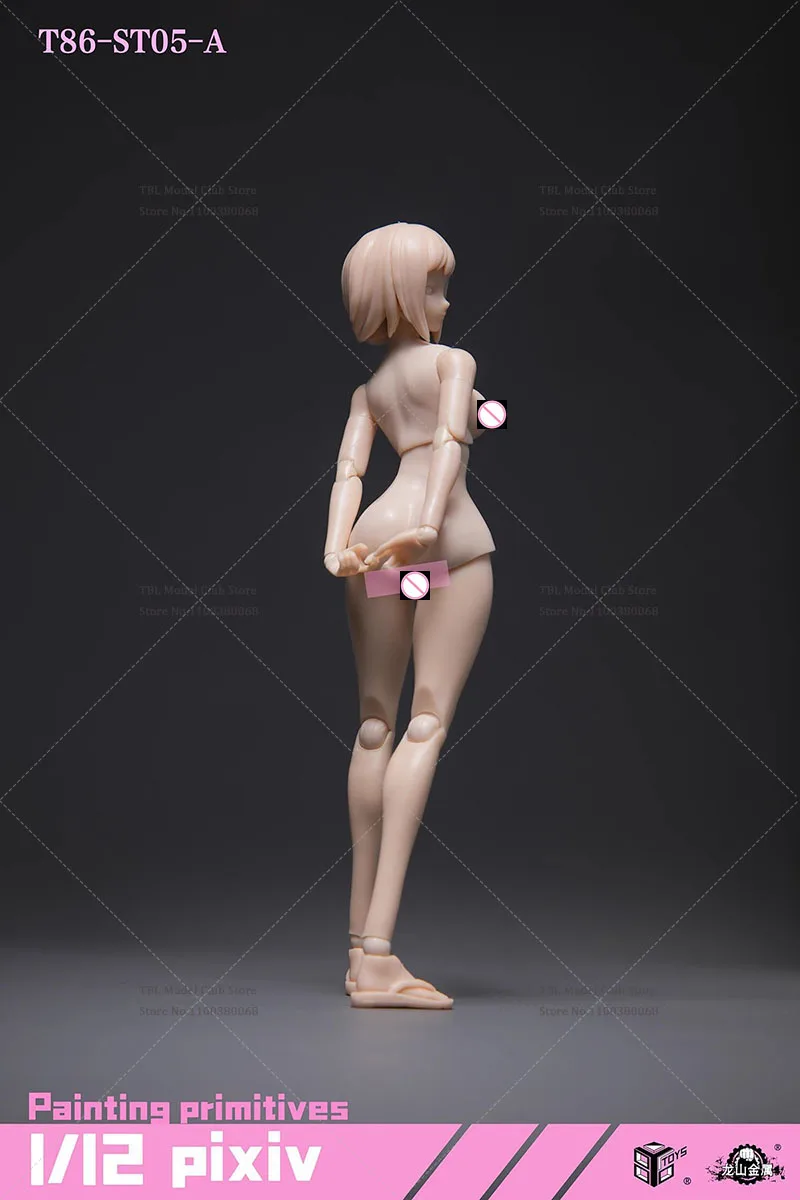 متوفر 86TOYS T86-ST05/06 شاحب/أسمر الجلد 1/12 الدهون الأرداف لطيف أنيمي رئيس سوبر مرنة المشتركة الجسم 6 في عمل نموذج لجسم #4
