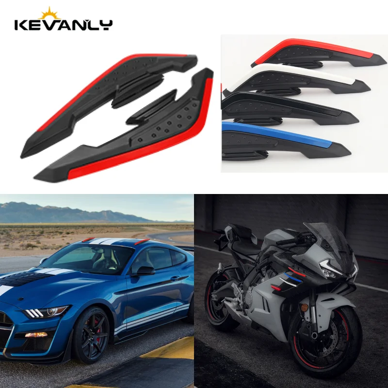 Alas laterales universales para coche, alerón aerodinámico, carenado para carrocería de motocicleta, deflectores de aire, accesorio Exterior UTV, 2 uds.