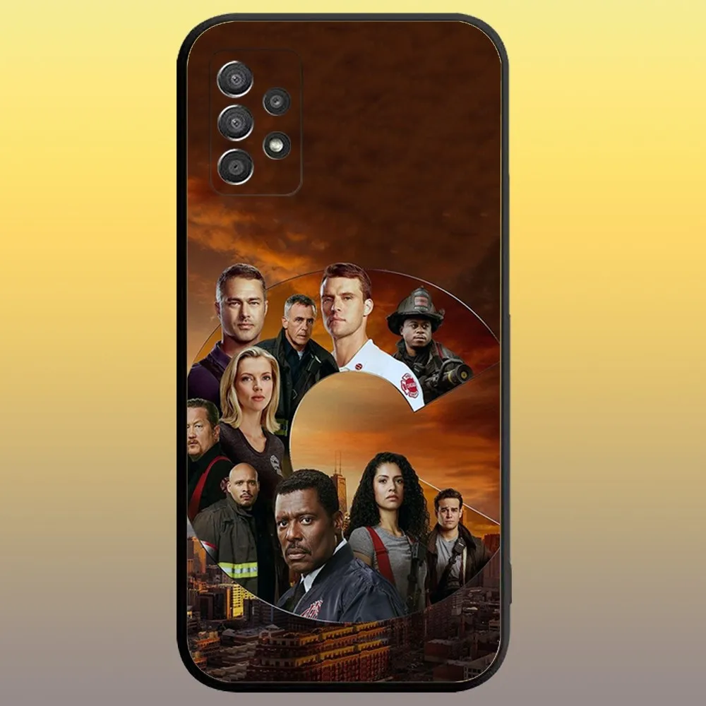 Chicago Fire TV Show Phone Case for SamsungA 91,80,73,72,71,70,53,52,51,42,41,40,32,31,30,22,21,20,13 S 4G 5G Soft Black Case