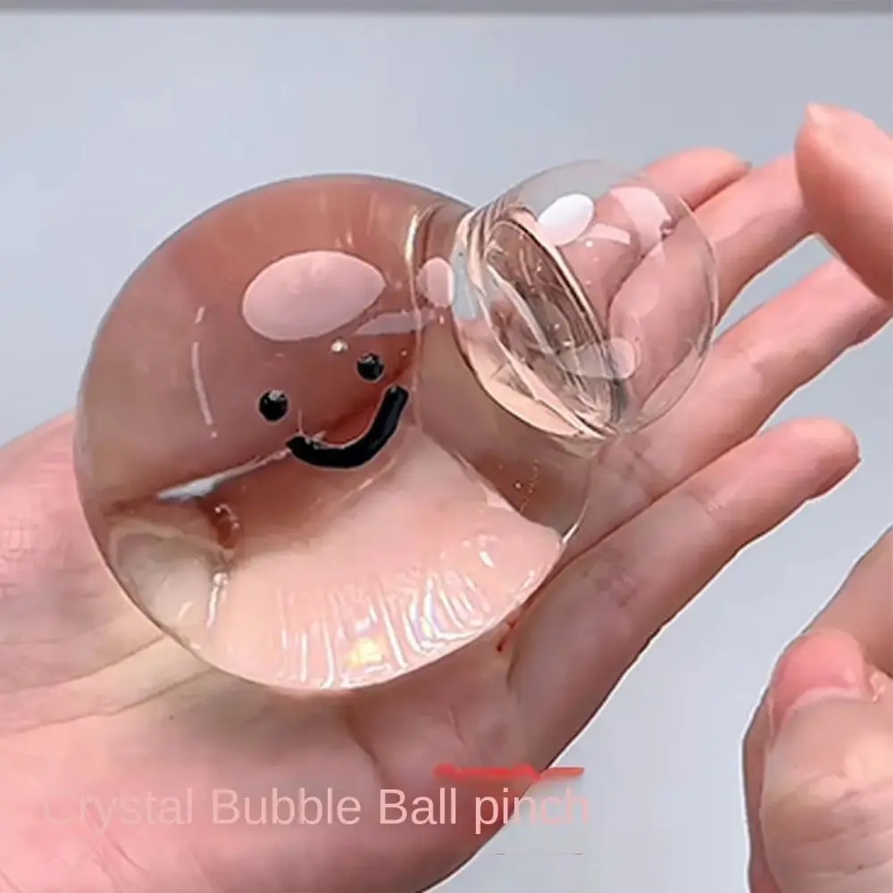 Squeezing Acne TPR Crystal Ball Transparent Simulation Water Ball Pinching Creative Realistic Bubble Pinching
