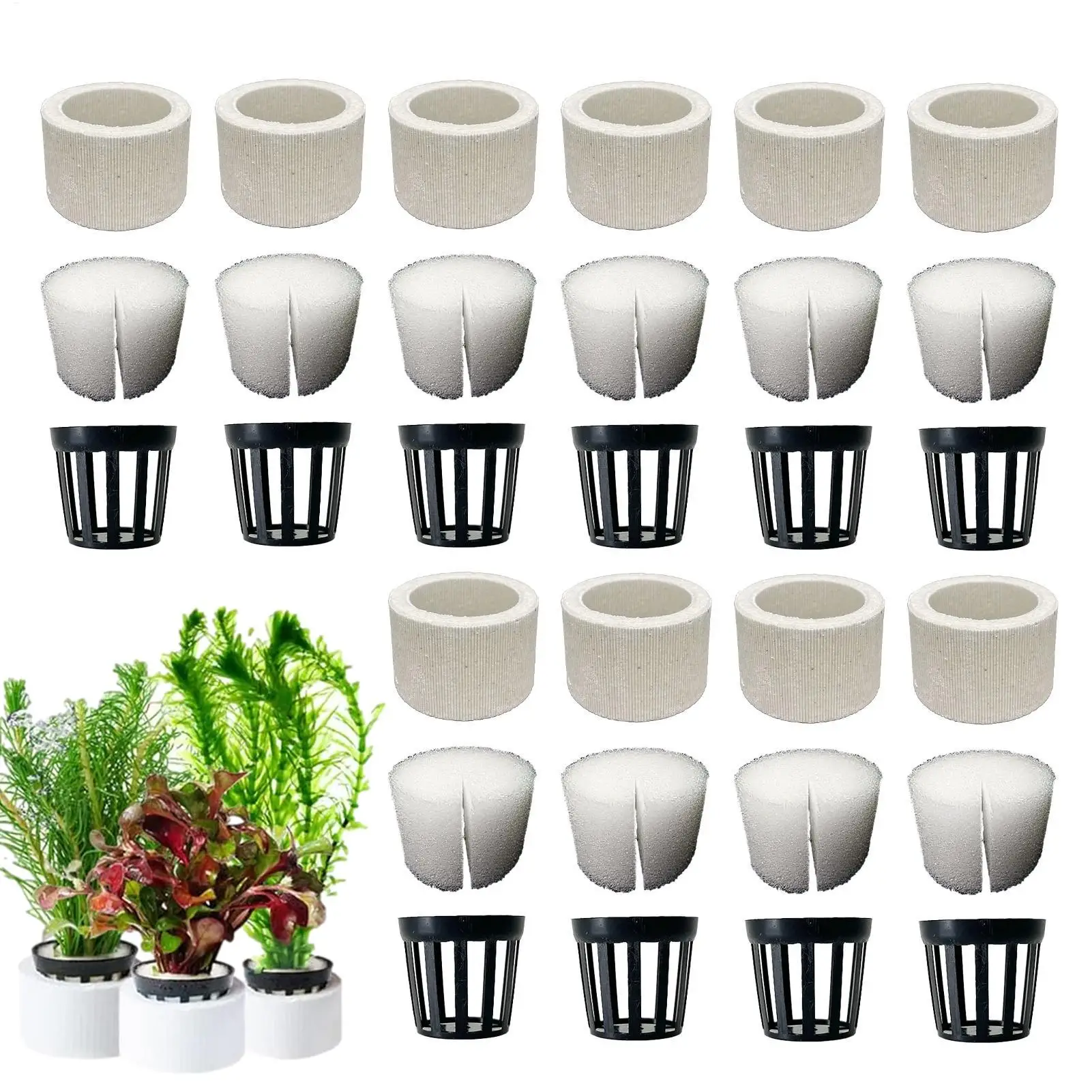 10 teile/satz Aquarium Pflanze Gewichte Keramik Anlage Befestigung Korb Basis Aquarium Landschaft Dekorative Aquarium Zubehör
