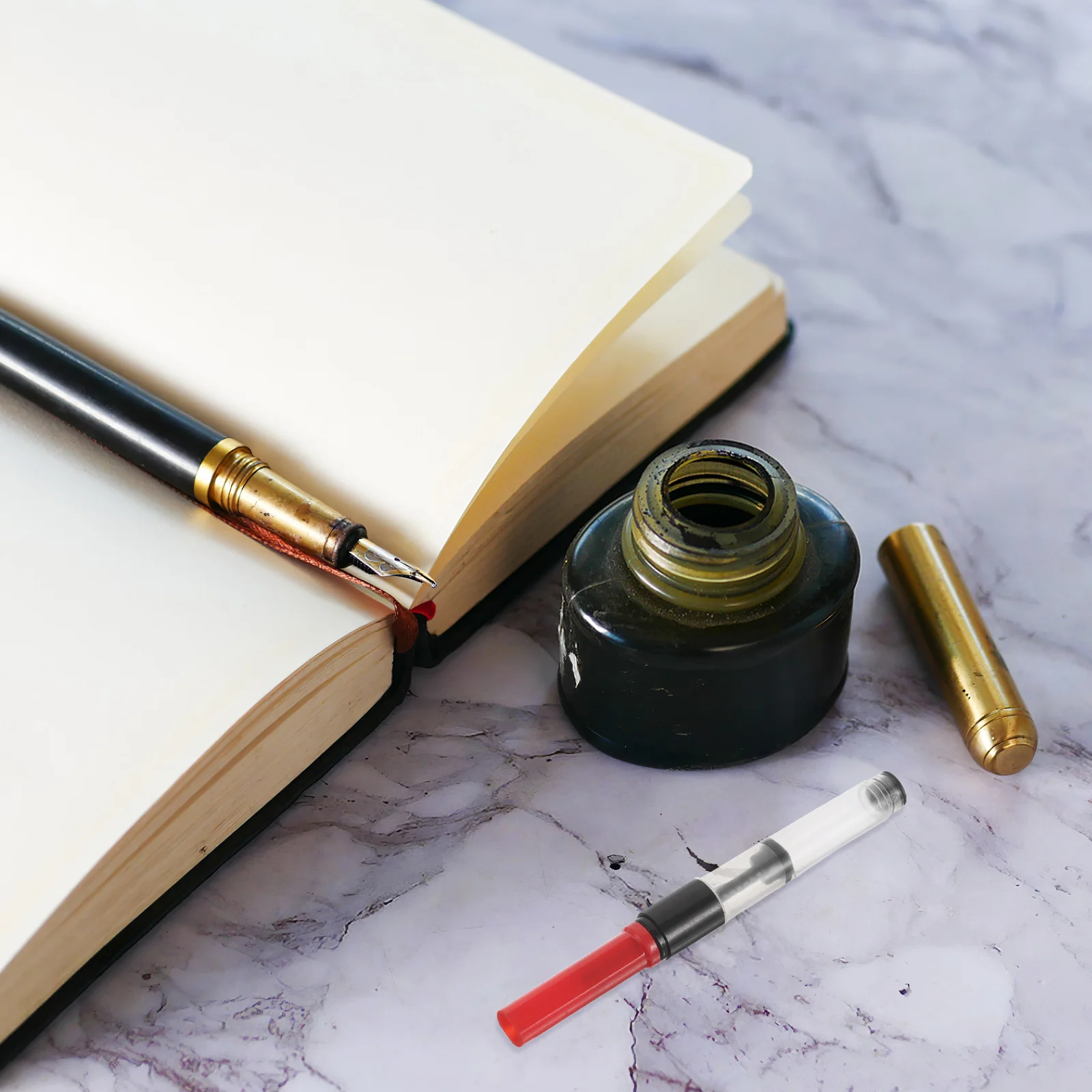 

10pcs Steel Pen Ink Converter 2.6Mm Universal Precision Fit Smooth Flow Easy Rotation For Office School Travel Art Supplies