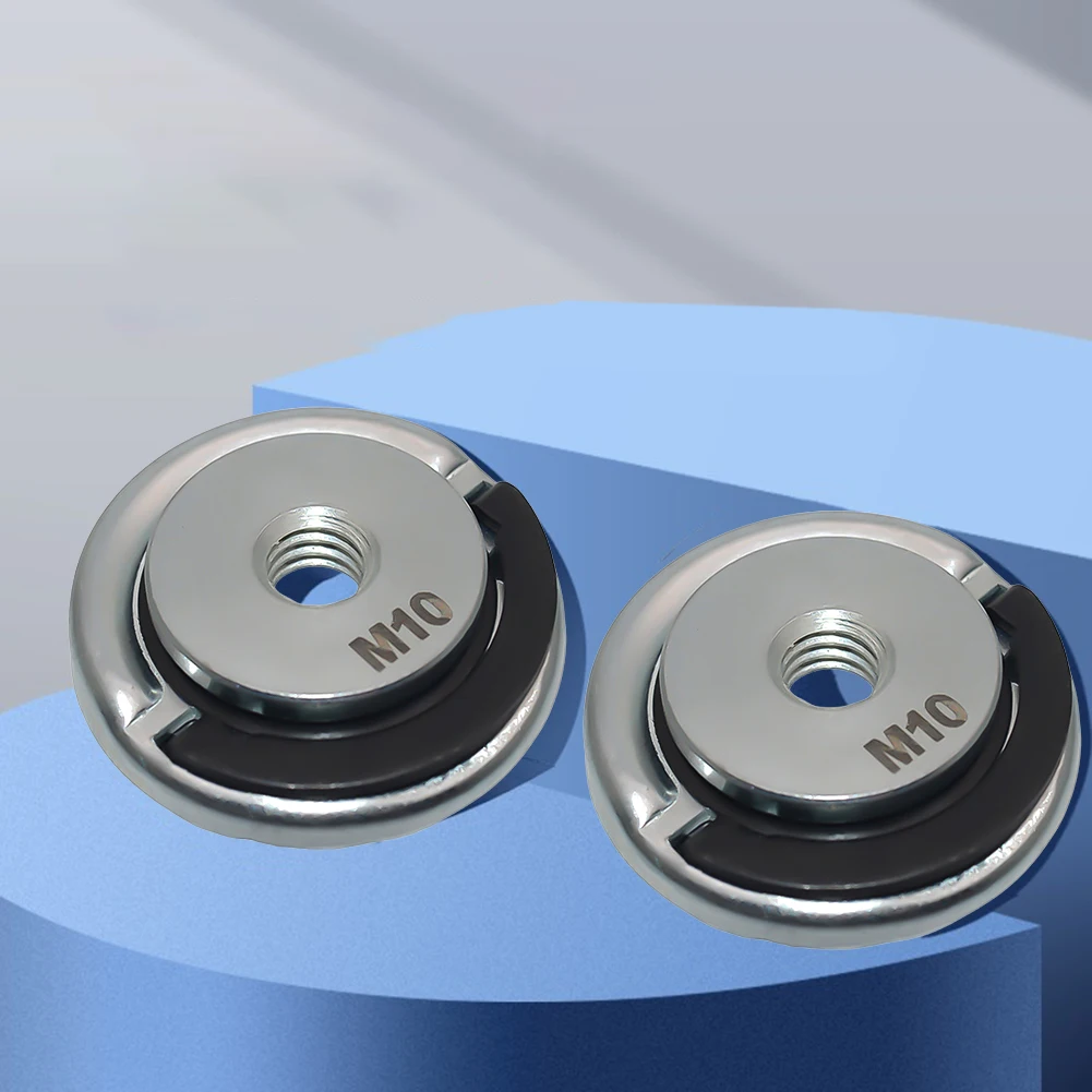 Самоблокирующаяся нажимная пластина, шлифовальная машина, быстроразъемная фланцевая гайка, силовой патрон, инструменты M10 M14 5/8-11, аксессуары для угловой шлифовальной машины с резьбой