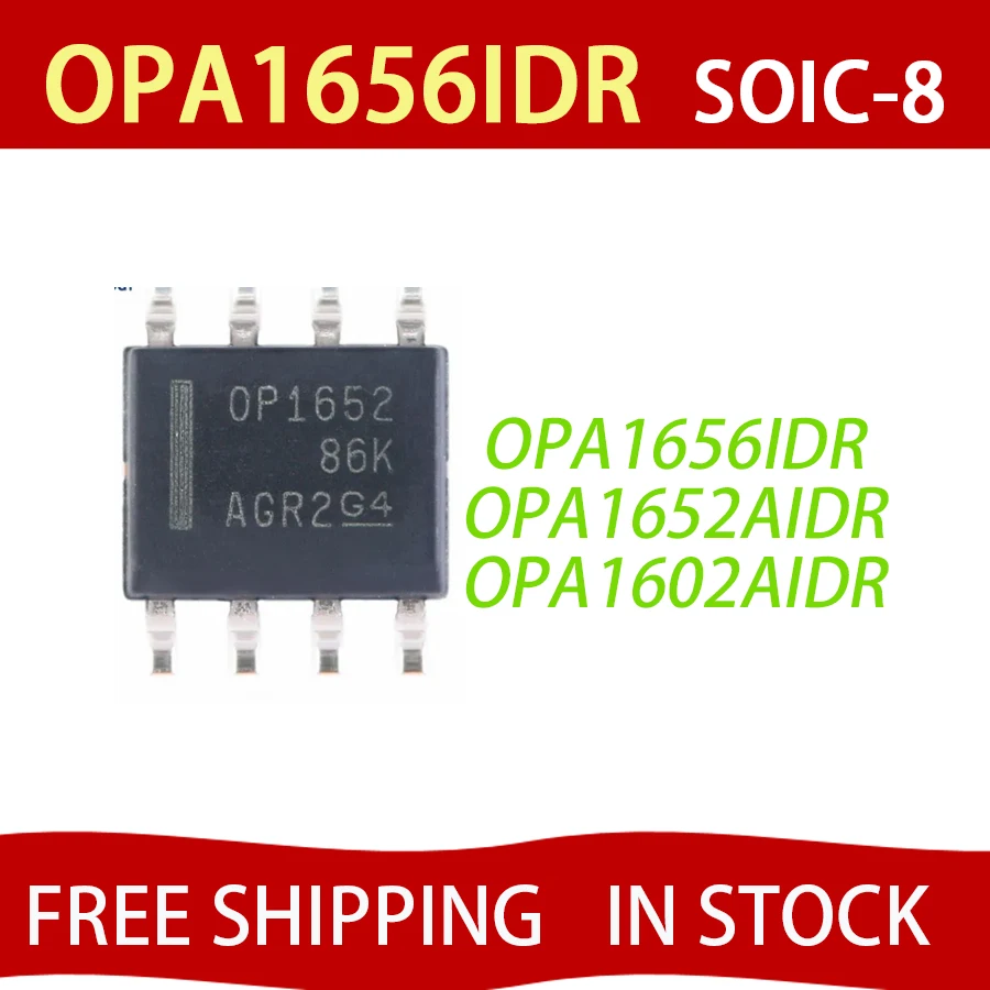 2Pcs OPA1656IDR OP1656 OPA1652AIDR OP1652 OPA1602AIDR 01602A SOIC-8 SOP8 Brand new original chips ic