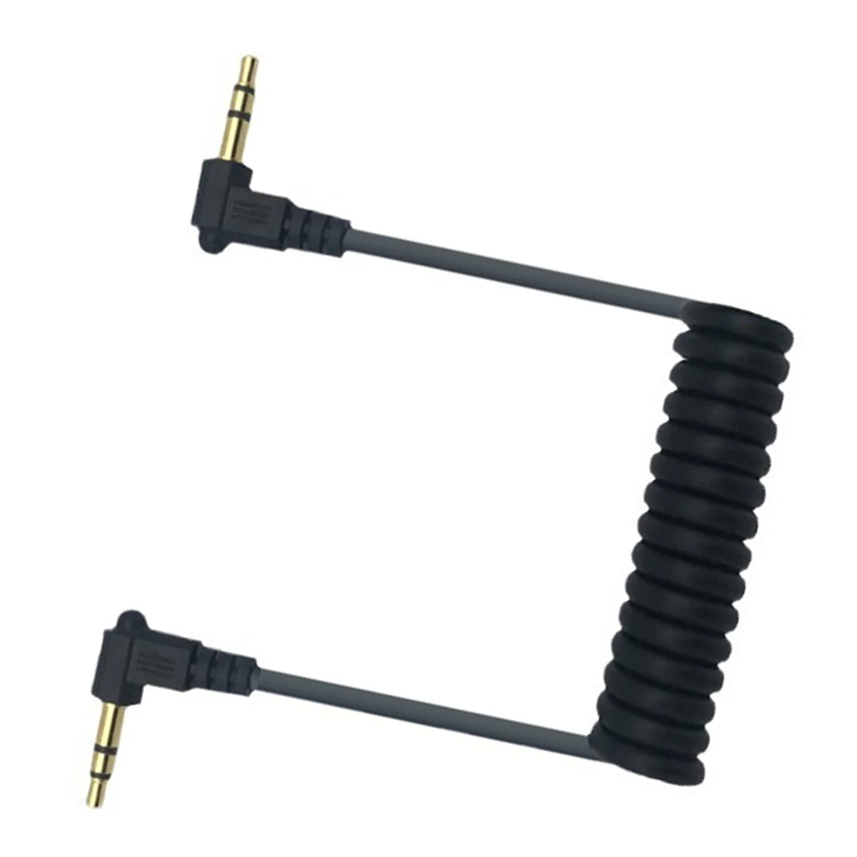 N82R 2Pcs 3.5Mm Cable Spring Cable For Camera Smart Phone To DJI Mic Wireless Microphone For Camera
