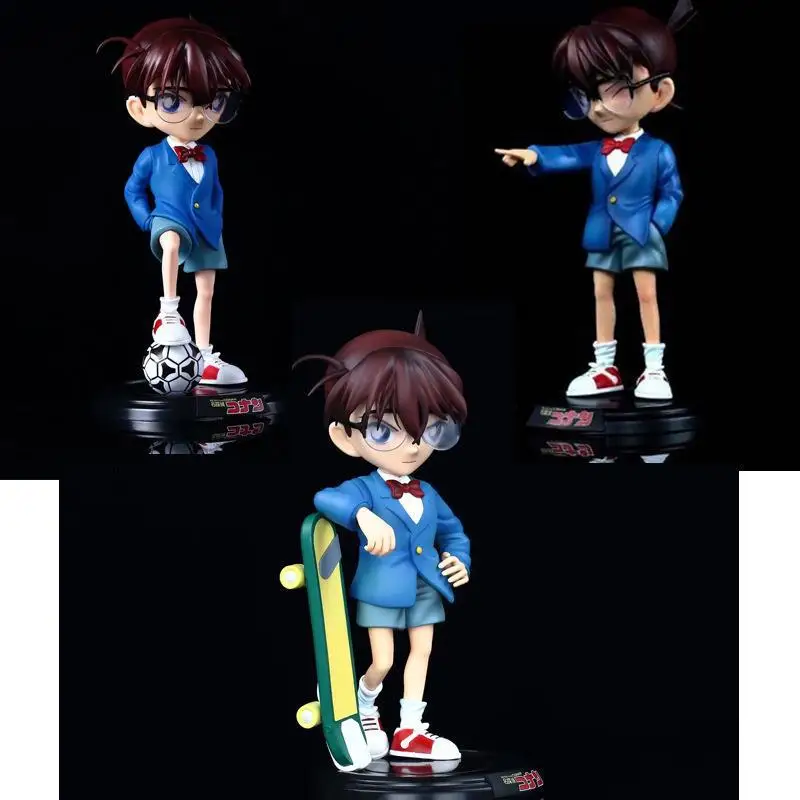 

3styles Detective Conan Kaitou Kid Dress Finger 1/4 Conan Standing Football Skateboard Figure for friends gift