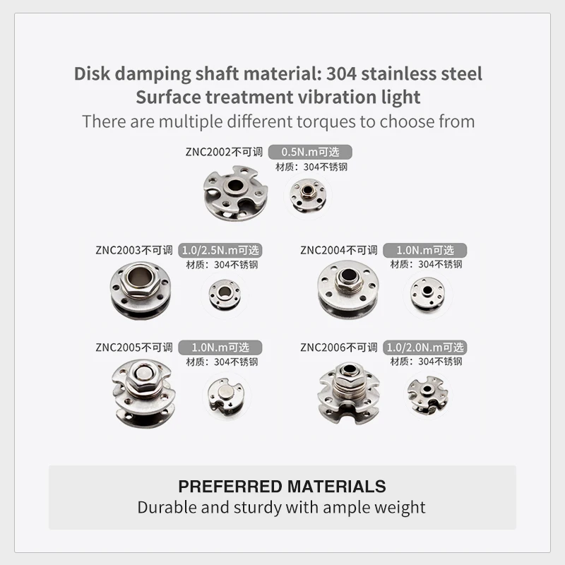 Damping Hinge 304 Stainless Steel Arbitrarily Stop Resistance Round Shaft 360 Degree For Cameras Hinge