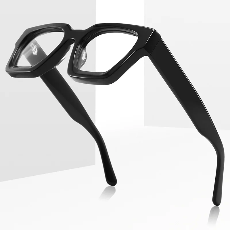 Imagen 6: Lentes Ópticas Cuadradas de Acetato Hechas a Mano BEMORE con Receta Fotocromática, Anti-Luz Azul, Progresivas Multifocales