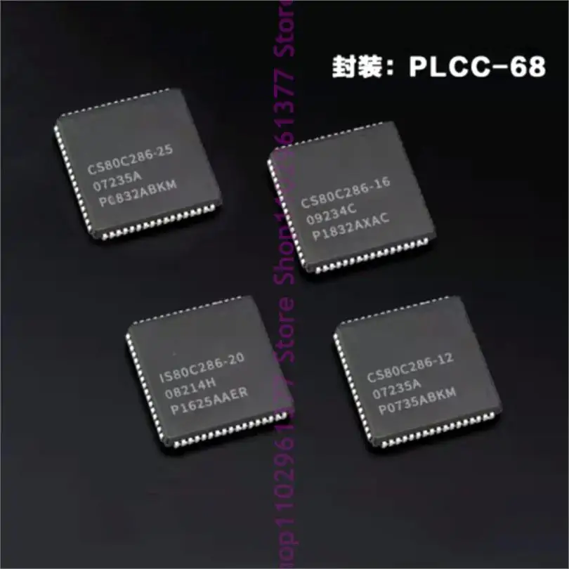 5-10pcs New CS80C286-16 CS80C286-20 CS80C286-25 CS80C286-12 CS80C286 PLCC-68 Storage chip