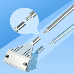 Aquarium algae scraper stainless steel three in one mesh bag cleaning brush flat sand algae removal fish tank home cleaning tool