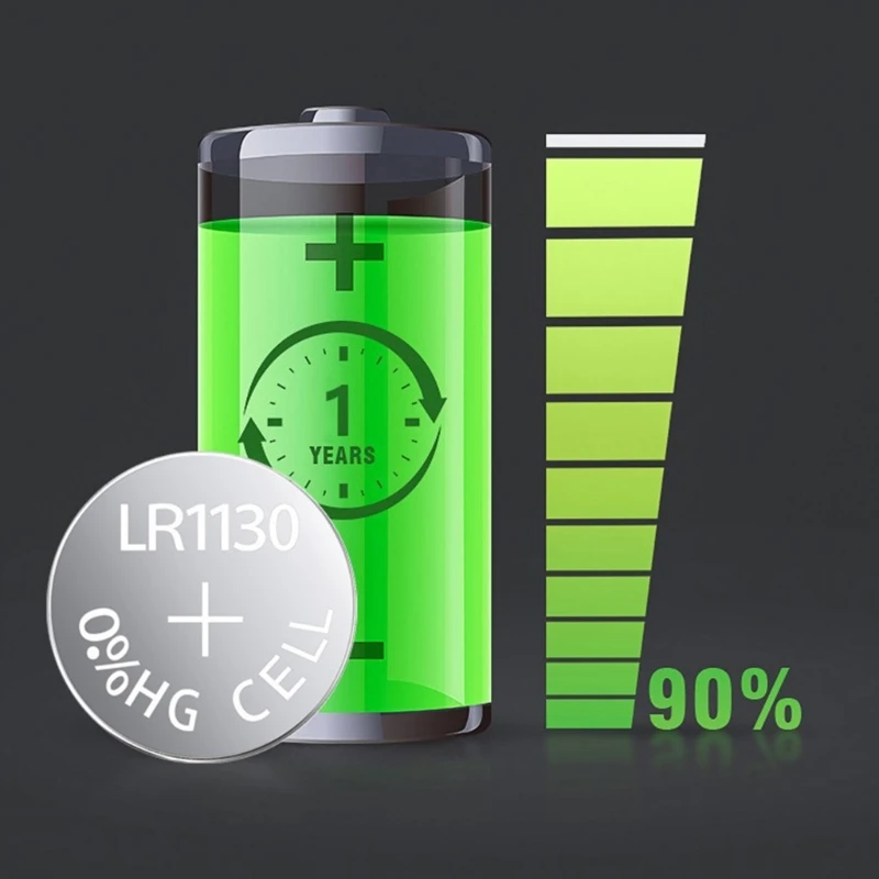 10/20/30/40 個パック LR1130 AG10 バッテリー 68mAh 1.55V ボタン電池信頼性