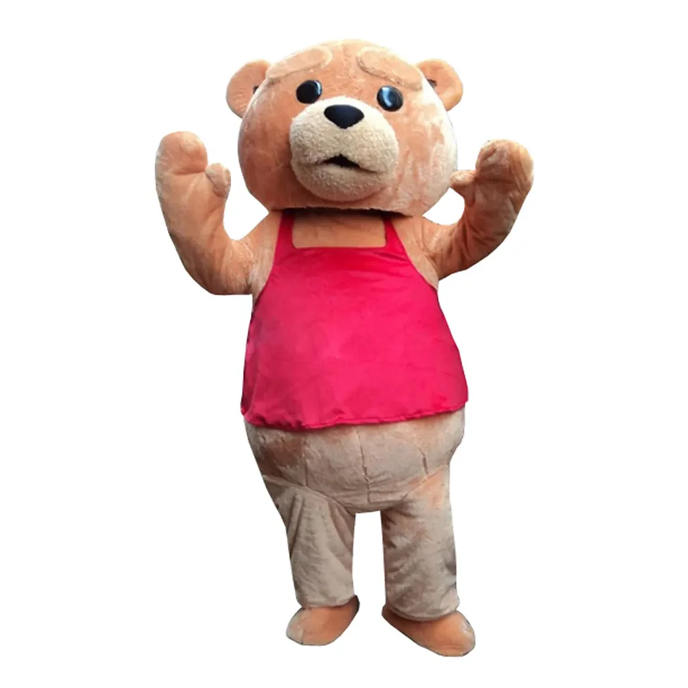 Teddy Bear Mascot Costume Fursuit Adult Cosplay Anime Halloween Funny Party Mascottes Costumes