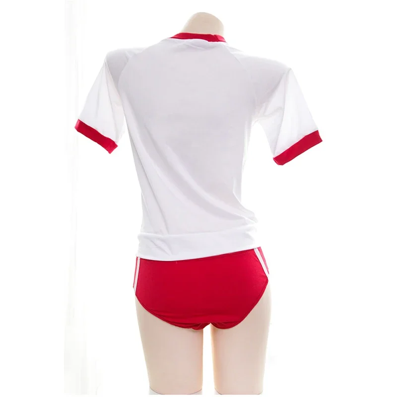 Anime Japanese Anime Girl Student Gymnastics Gym Outfit Cheerleader Uniform Costume School Girl Sports Sukumizu Cosplay