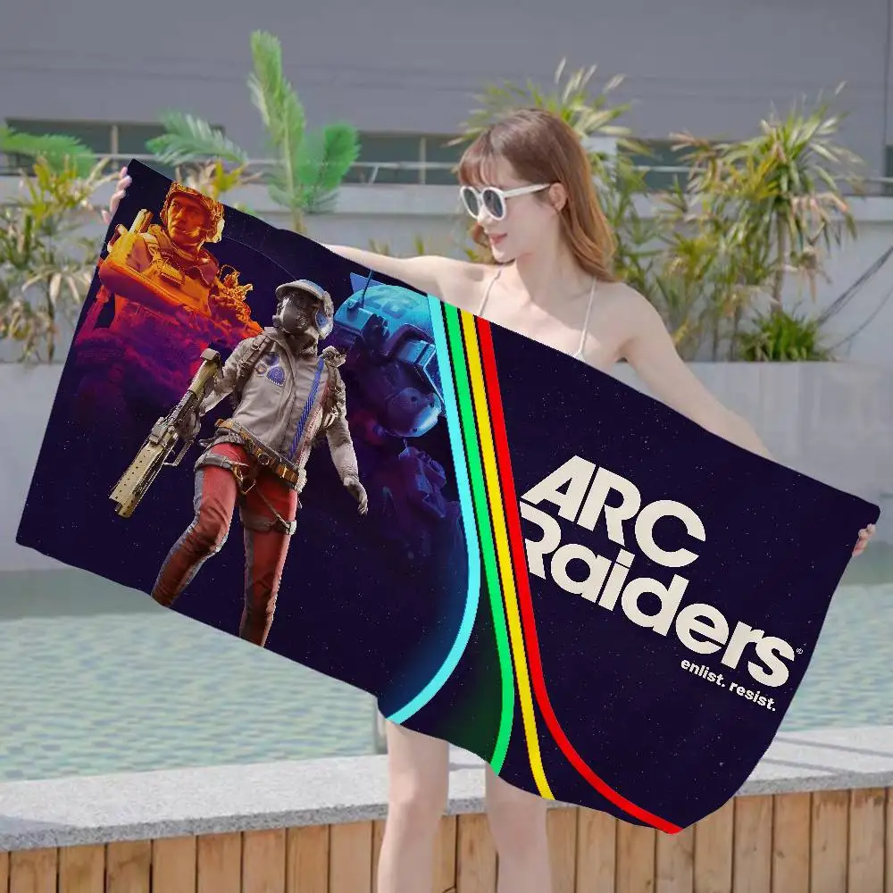 New Fps Gaming ARC Raiders Beach Towel Colorful Bath Towels for Girl Microfiber Quick Dry Custom Sand Free Beach Yoga Spa Gym