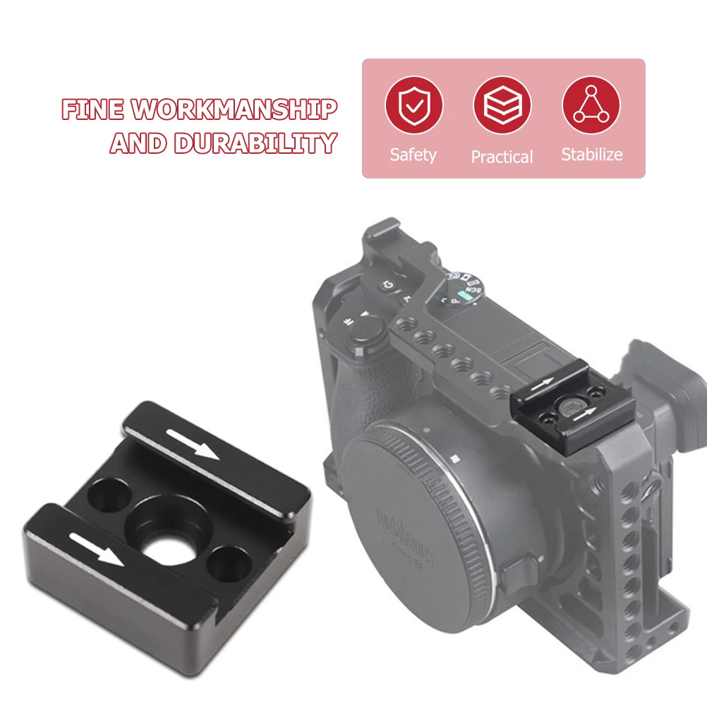 

Camera Rabbit Cage Expansion Seat Cold Shoe Mount Adapter Bracket Monitor LED Light Flash Non Slip Professional Compatibility