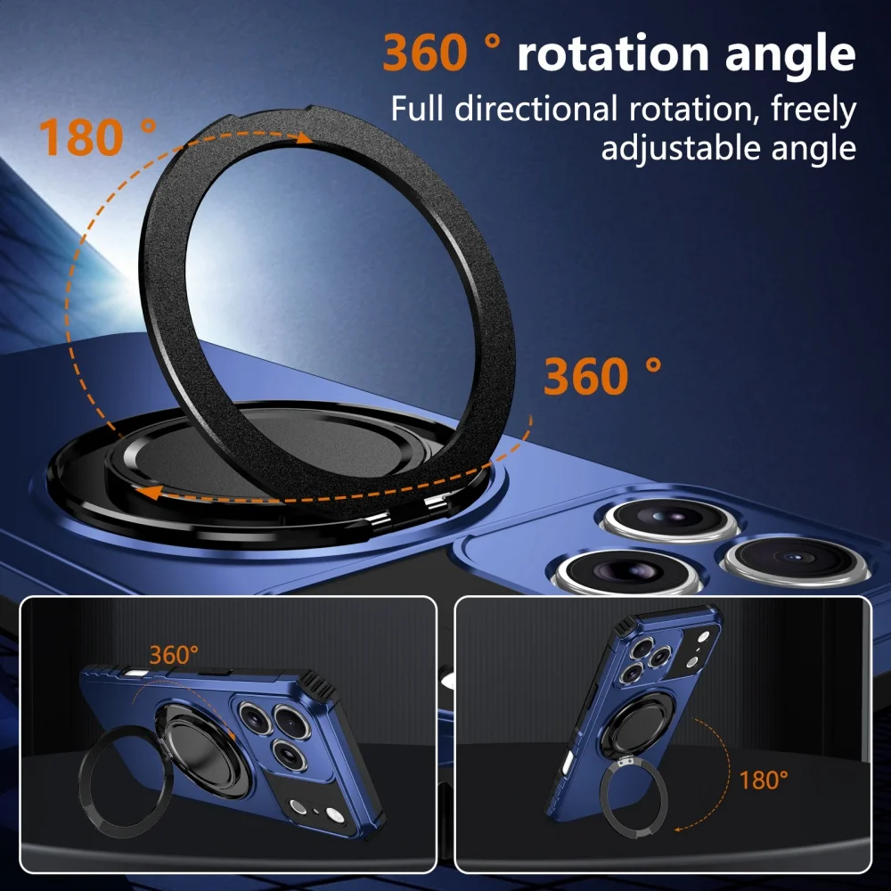 Armure militaire de luxe pour support Magsafe, étui antichoc pour iPhone 17 Pro Max 16 15 14 Plus 13 12, housse Anti-chute magnétique Air