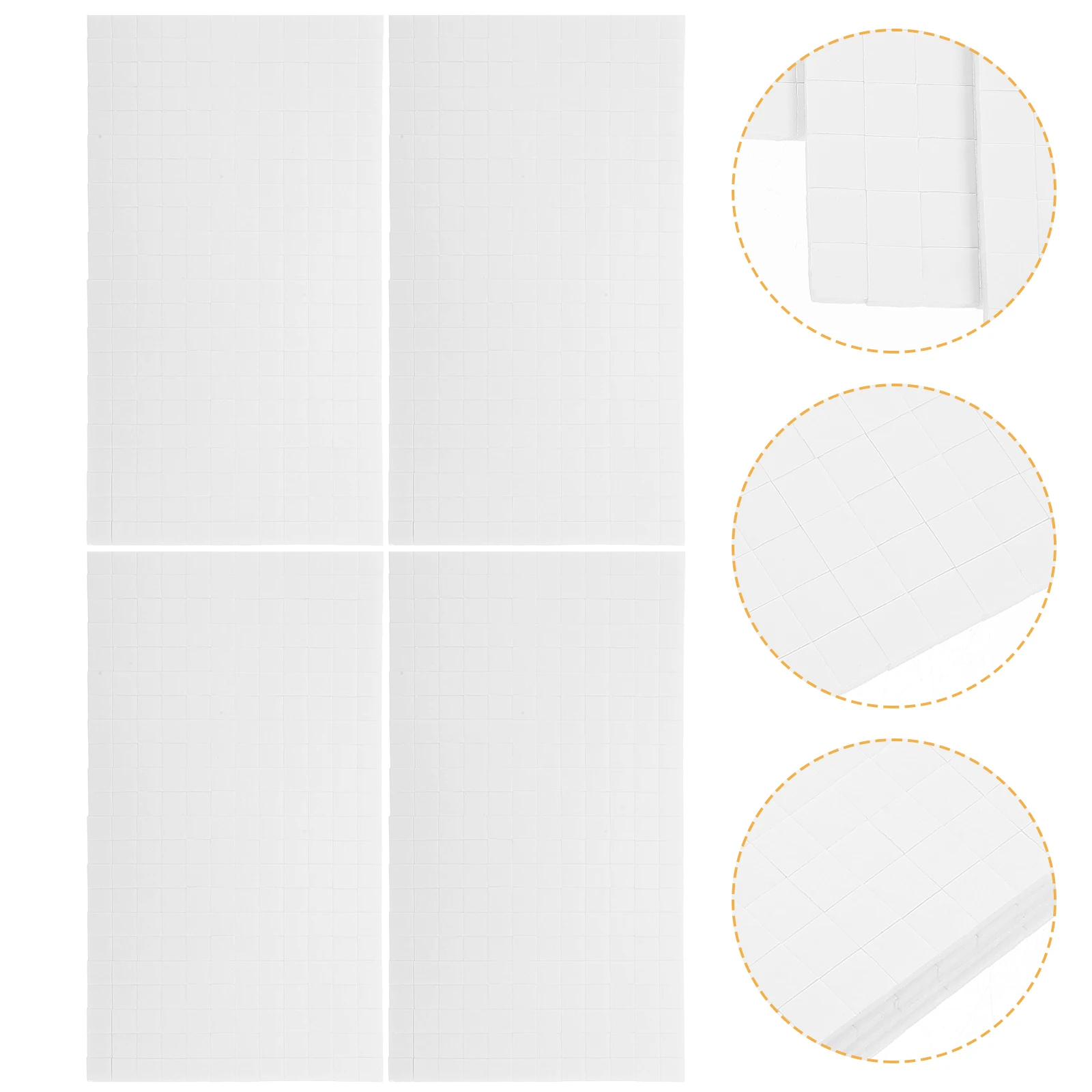 5 Sheets Foam Squares for Card Making Stand Scrapbooking Accessories Mini Adhesive