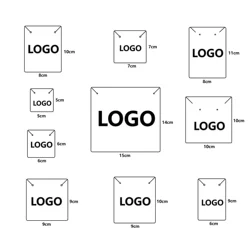 Print Logo Personalize Necklace Earrings Display Card Customized Packages For Small Business Custom Jewelry Cardboard Wholesale