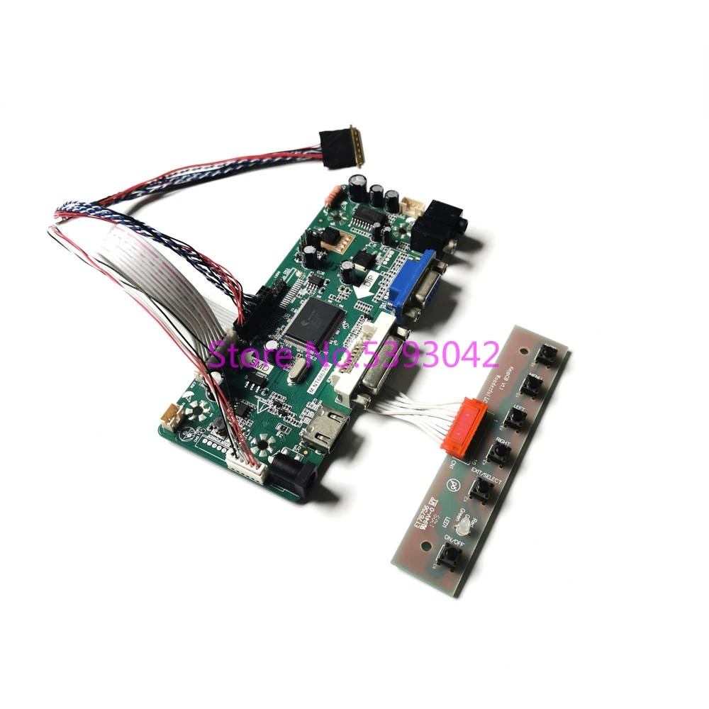 Ajuste Lp156wh3 tl s1 tl s2 tl s3 tl SA Lvds Lcd Painel Vga Dvi Wled 40 Pinos 1366*768 m. Nt68676 Kit de Placa de Controlador