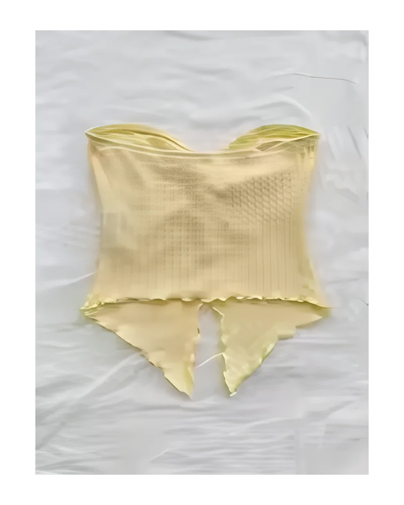 European and American women's clothing cross-border fashion sexy pleated twisting chest wipe backwear