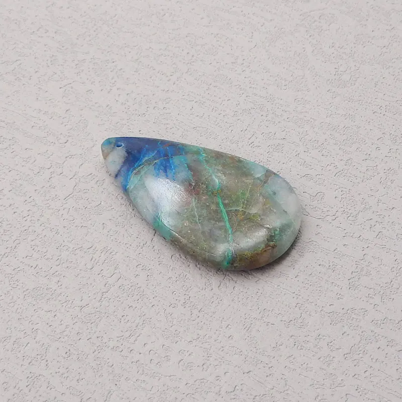 Natural Stone Chrysocolla Pendant Bead,Semi-precious Stone Fashion Jewelry Necklace Accessories