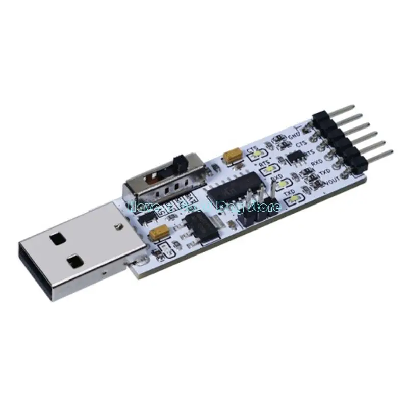 462D USB to TTL Serial Converters Module 4Level Voltages Switching 5V 3.3V 2.5V 1.8V for Window11/10/8/7 Compactly Design