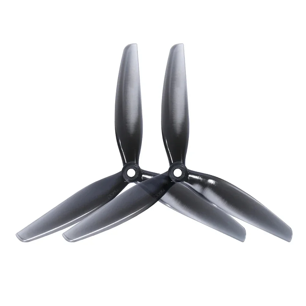 4PCS HQProp 7X4X3 7040 7inch 3 blade/tri-blade 7040 Propeller Light Grey (2CW+2CCW) Poly Carbonate for FPV RC Drone DIY Parts