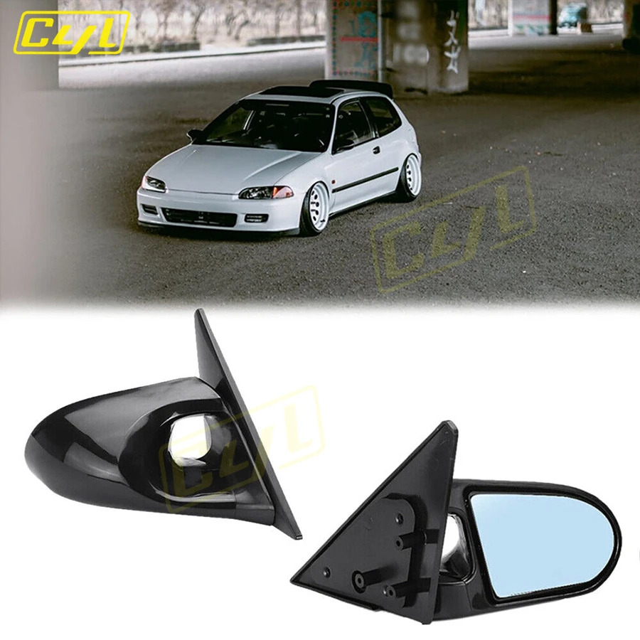 JDM Car Style Spoon Ganador Rear View Mirror Racing Sports Rearview Mirror For Mitsubishi Lancer Evolution EVO 1-3