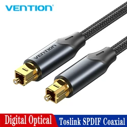 Vention cavo Audio ottico digitale Toslink SPDIF cavo coassiale 1m 2m per amplificatori blu-ray Xbox 360 PS5/4 cavo in fibra Soundbar