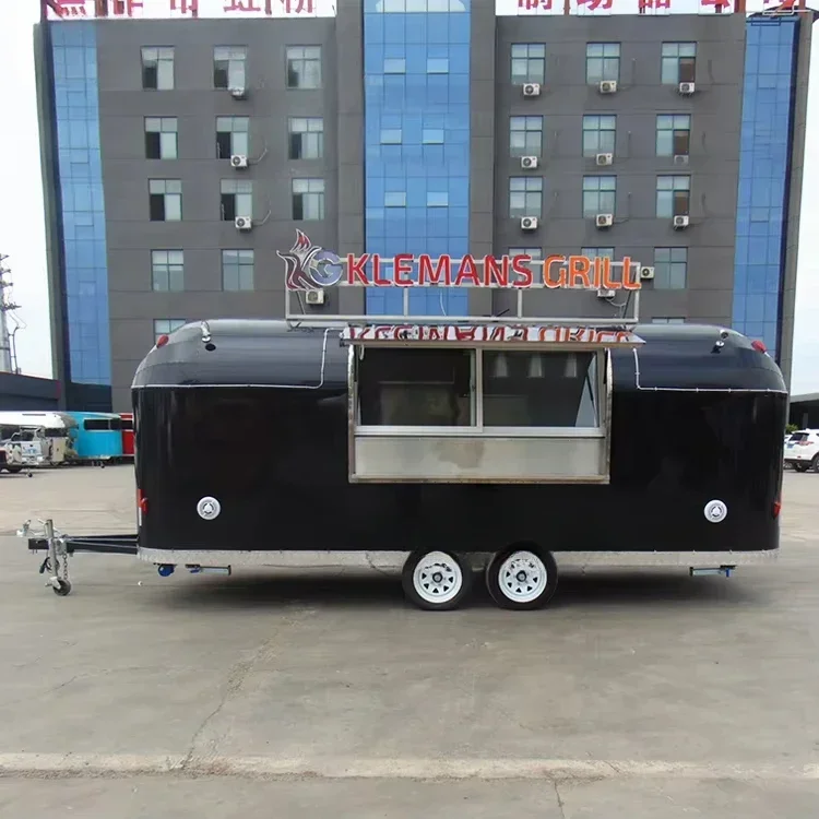 Customized Coffee Cart Food Trailer Food Trailers US Standards Mobile Food Trailer Coffee Burger Milk Tea Truck Compact Design