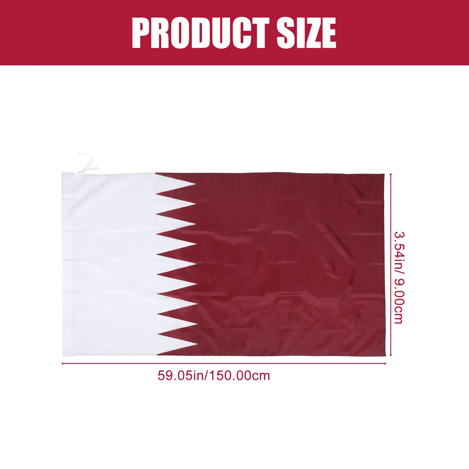 Decorative Qatar Flag Polyester Nation National Outdoor Hanging Garden Printed Heavy Duty International Countries Flags Country