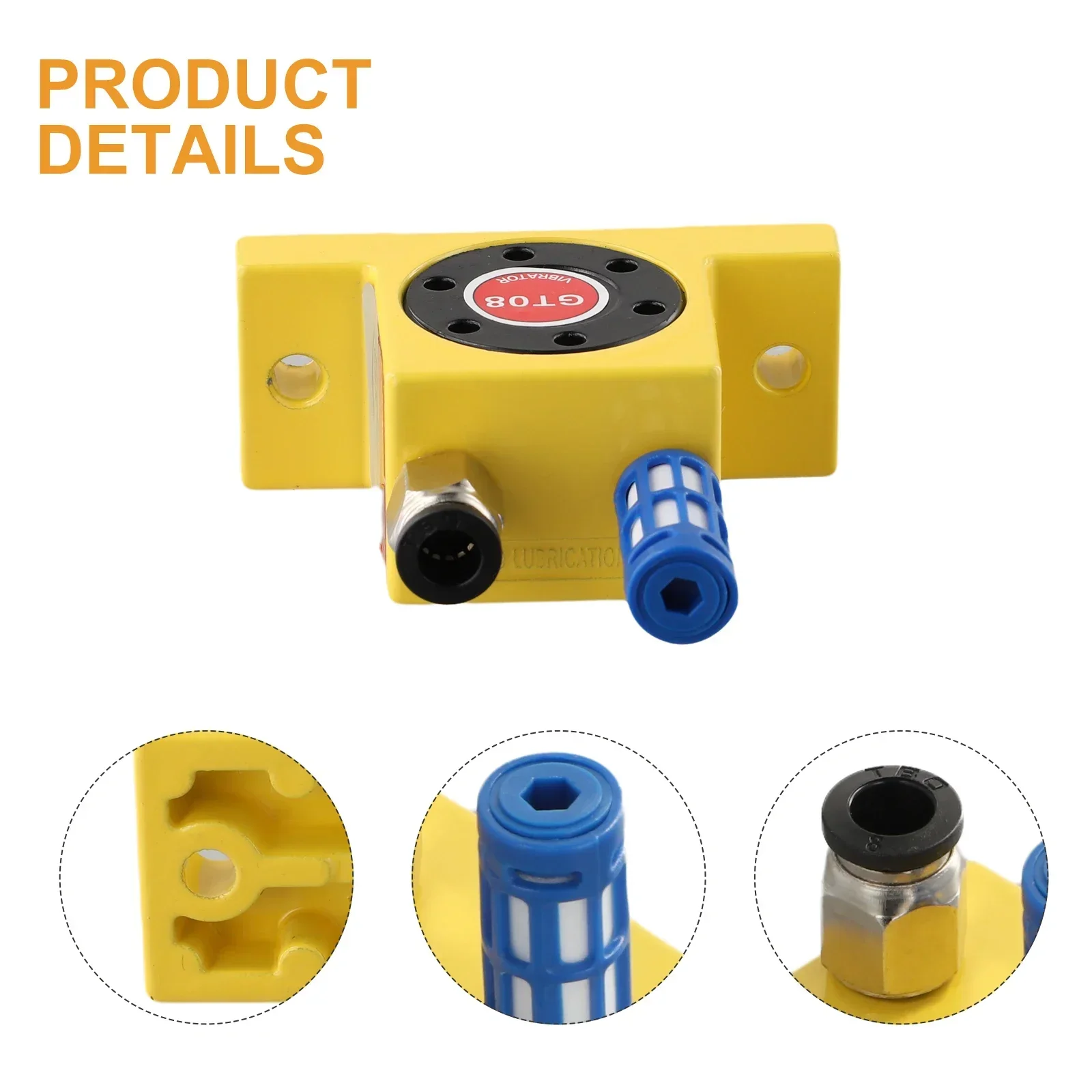 Air Compressor Pneumatic Vibrator Connector Aluminum Alloy Turbine Pneumatic Vibrator Industrial Air PneumaticVibrator GT-08