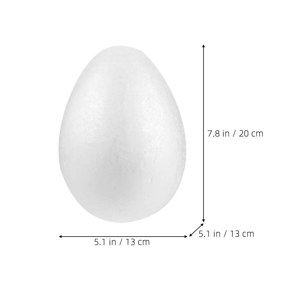 3Pcs Foam Easter Egg Decorations DIY Blank Fake Painting Craft Supplies Lightweight Versatile Egg Foams Foams Eggs Decorations