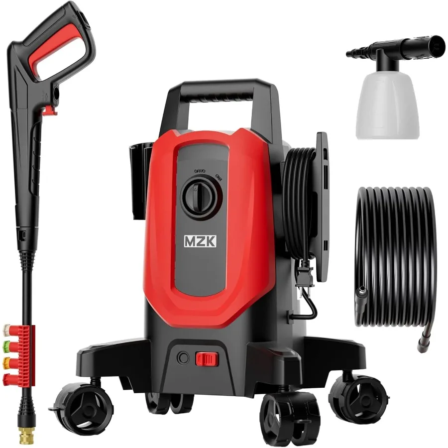 

Pressure Washer 5200PSI Power Washer with 4 Quick Connect Nozzles High Pressure Cleaning Machine with Foam Cannon for Cars