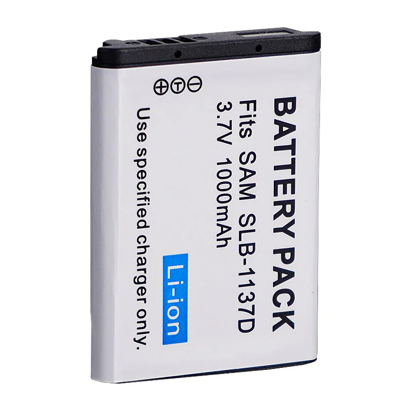 3.7V 1000mAh SLB-1137D For Samsung NV11 NV100 NV30 NV40 I80 I85 NV103 Camera Battery