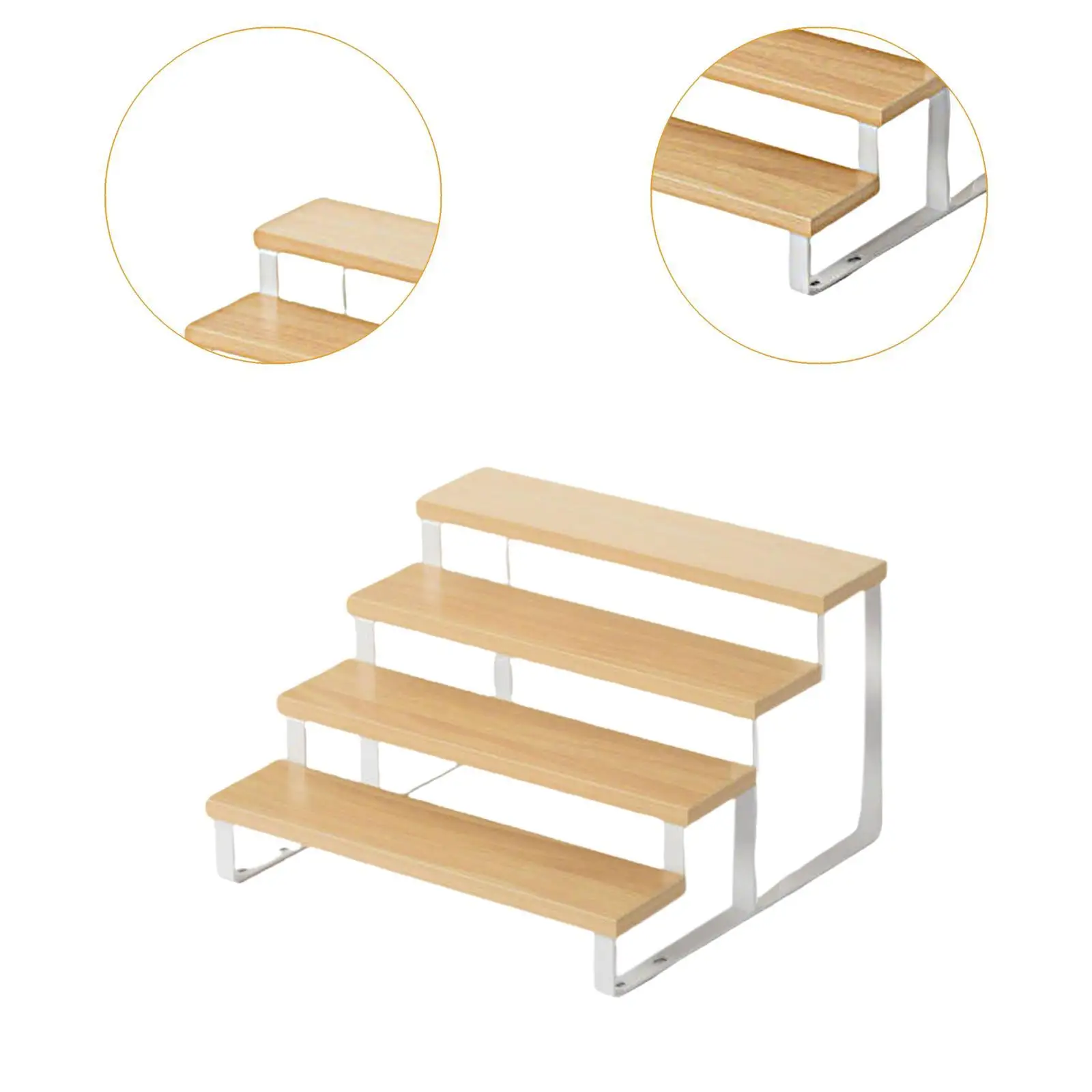 حامل عطر بحامل عرض مكون من 4 طبقات لتزيين المنزل وشخصيات المكياج