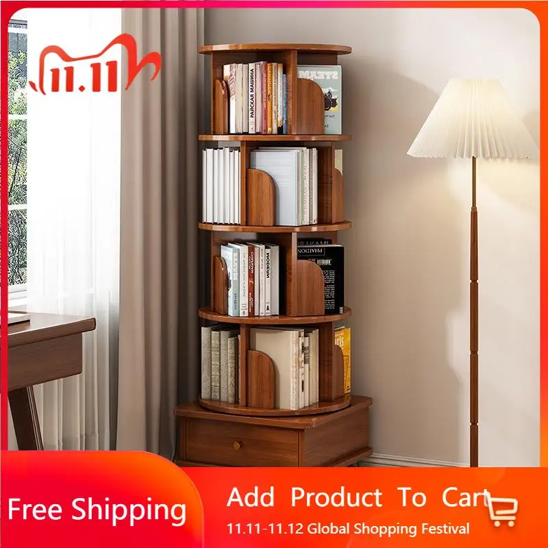 

Baby Room Deskyop Rotating Bookcase Bedroom Exsesor Kids Cylinder Rotating Bookcase Expandors Corner Estante Livros Furniture