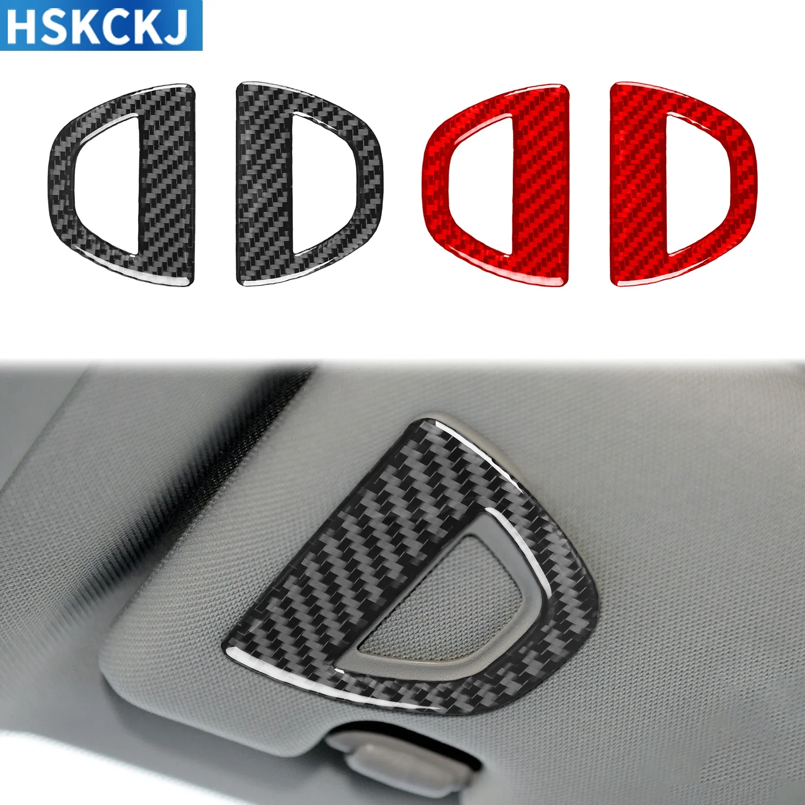 

For Infiniti Q50 2014——2020 Real Carbon Fiber Car Front Makeup Mirror Puller Cover Trim Sticker Decorative Accessories