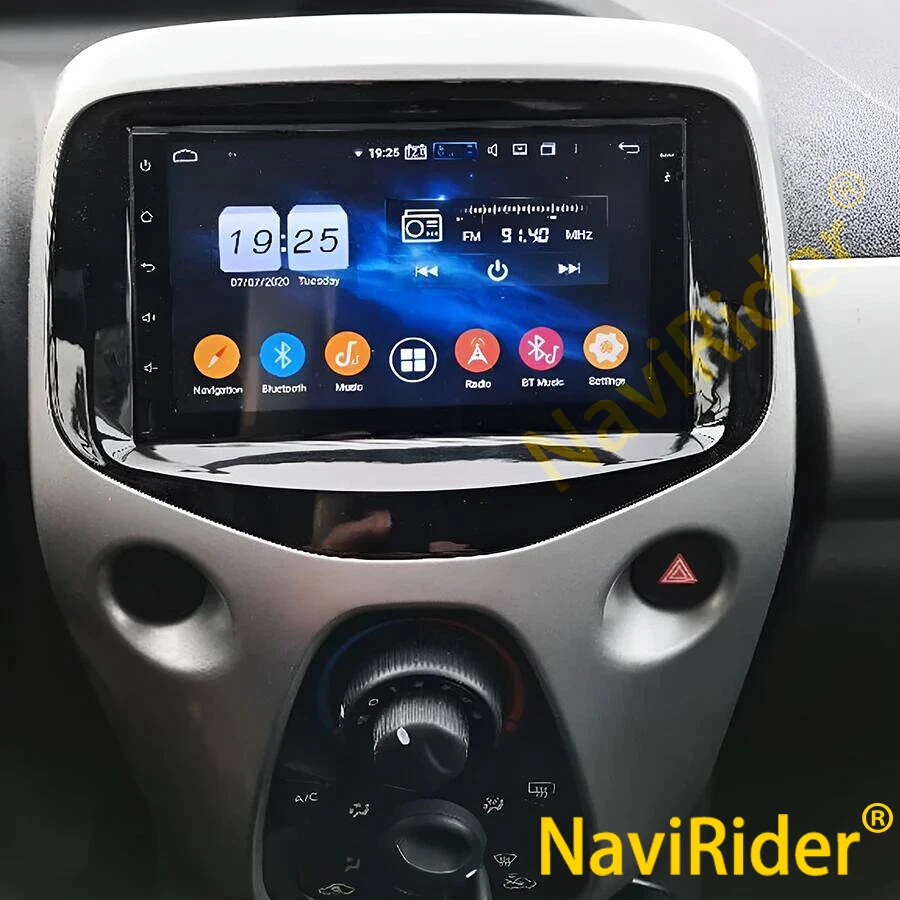 2Din Android 14 Car Radio Auto Stereo For Toyota Aygo Citroen C1 Peugeot 107 108 2014 Installation Multimedia Player Navigation