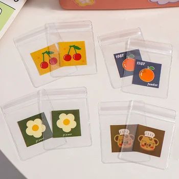 Sacchetti per gioielli in PVC trasparente da 20 pezzi sacchetti sacchetto di immagazzinaggio carino Anti-ossidazione per orecchini collana braccialetto Display sacchetto di imballaggio